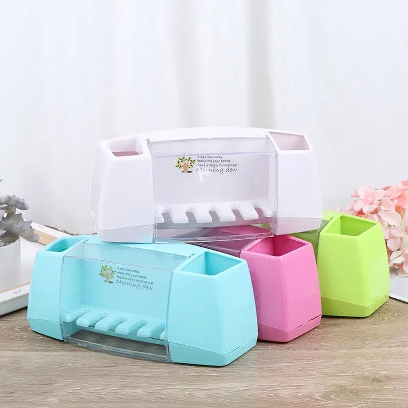 Multifunctional Toothbrush Rack, 5 Slot Toothbrush Holder, Wall Mounted Bathroom Toothbrush Holder, Family Bath Toothpaste Storage Rack, Suction Cup Bathroom Tools Toothbrush Rack Multifunctional Toothbrush Rack, 5 Slot Toothbrush Holder, Wall Mounted Bathroom Toothbrush Holder, Family Bath Toothpaste Storage Rack, Suction Cup Bathroom Tools Toothbrush Rack